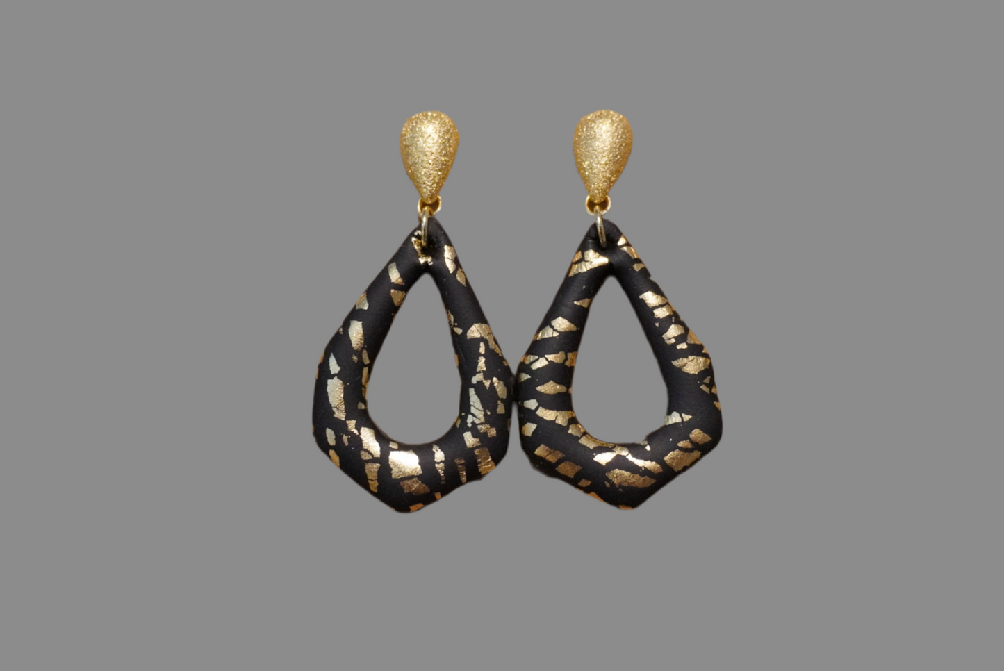 Black & Gold Jurassic Teardrop