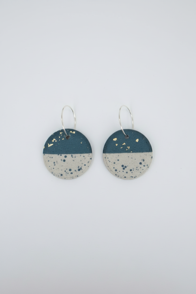 Black & Brown coins on hoops