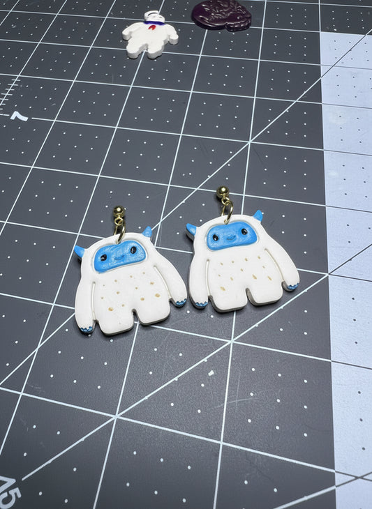 Yeti (Abominable Snowman) Earrings
